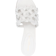 Gianvito Rossi Leather Sandals In White