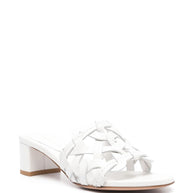 Gianvito Rossi Leather Sandals In White