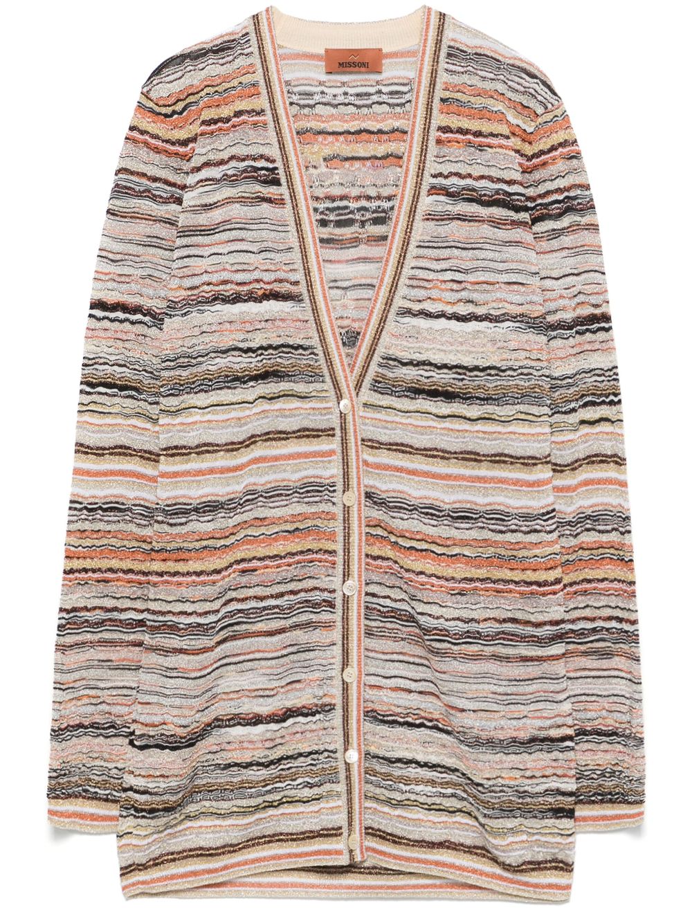 Missoni V-neck Cardigan Orange