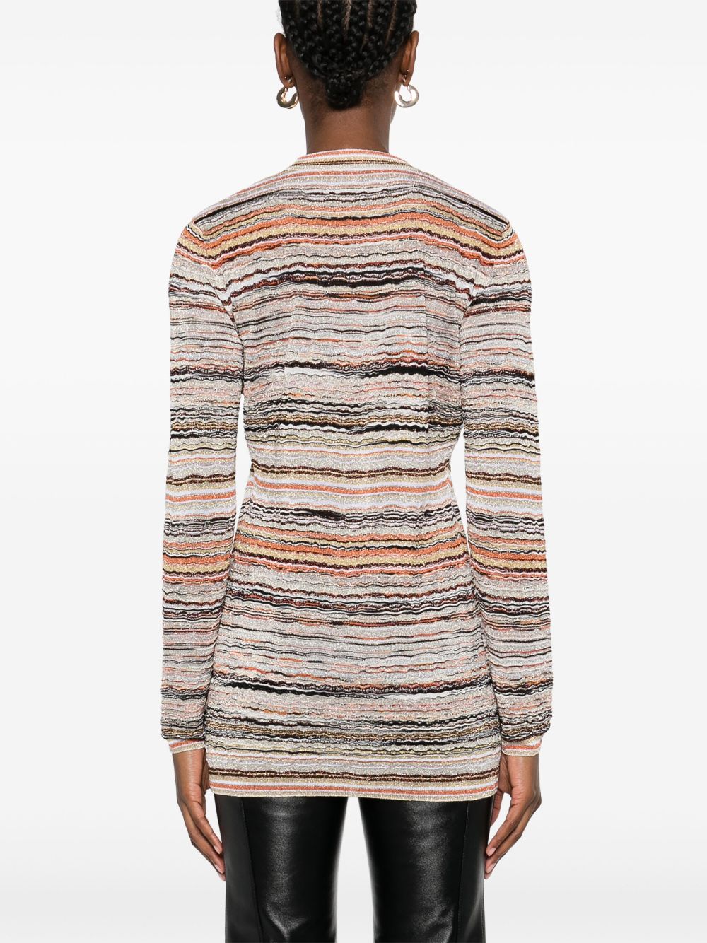 Missoni V-neck Cardigan Orange