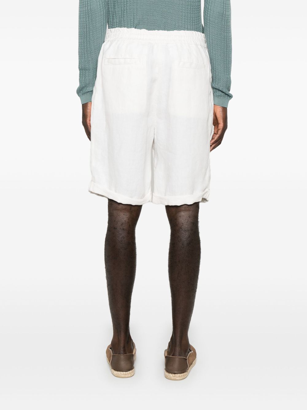 Brunello Cucinelli Cuffed Shorts White