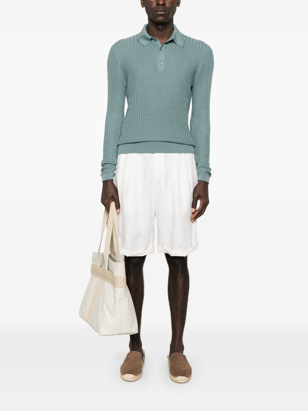 Brunello Cucinelli Cuffed Shorts White