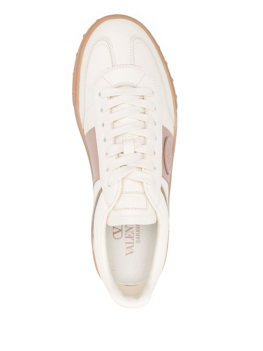 Valentino Garavani  UpVillage Leather Sneakers - Ivory