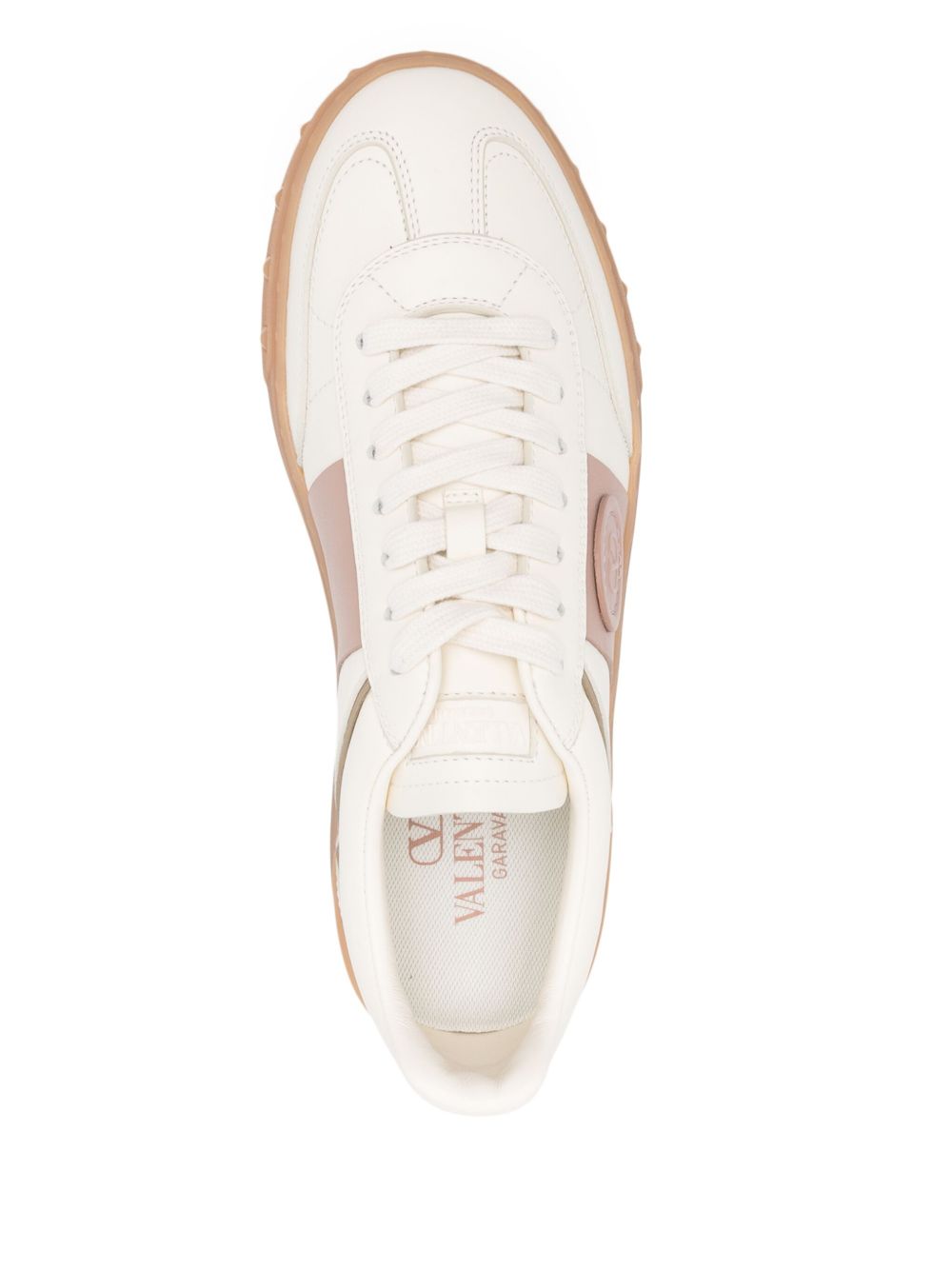 Valentino Garavani  UpVillage Leather Sneakers - Ivory