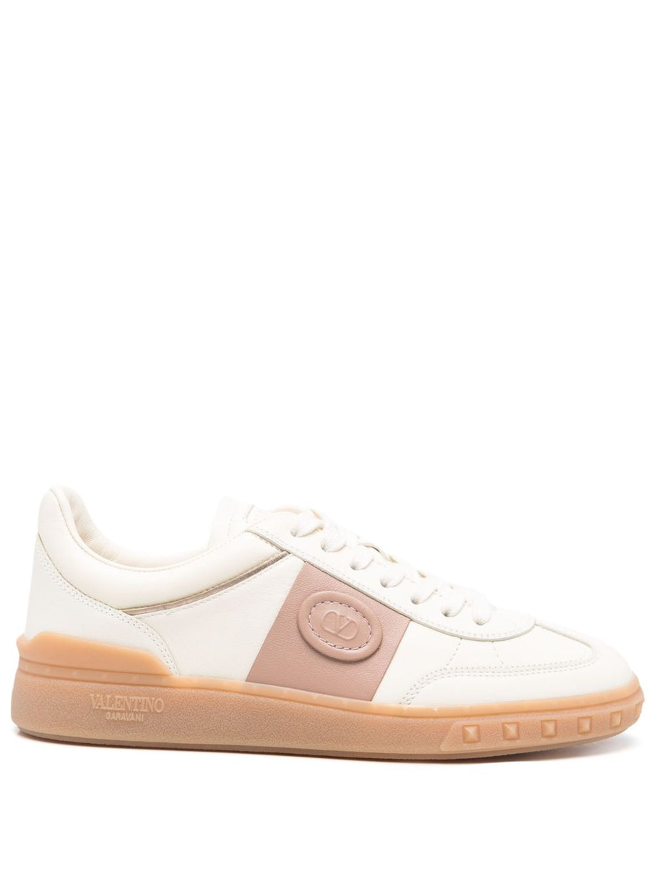 Valentino Garavani  UpVillage Leather Sneakers - Ivory