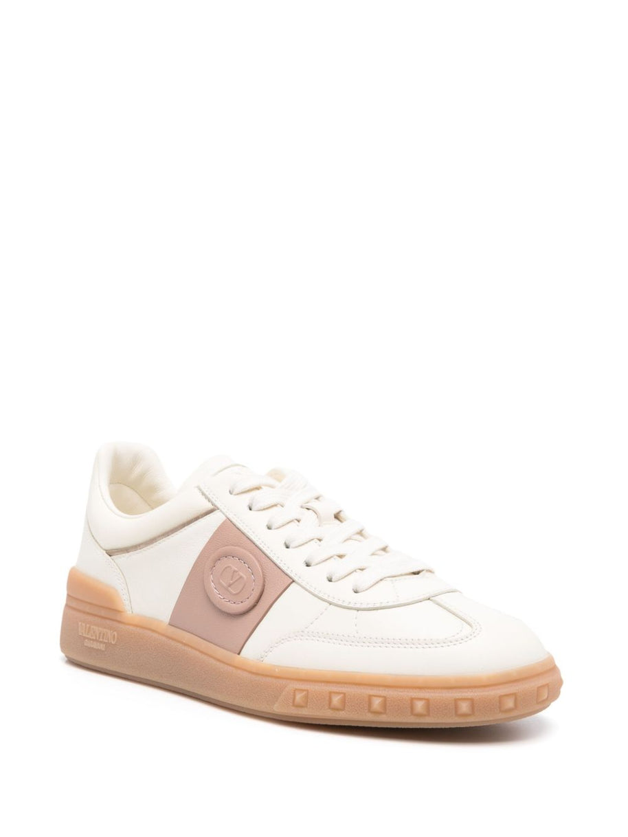 Valentino Garavani  UpVillage Leather Sneakers - Ivory