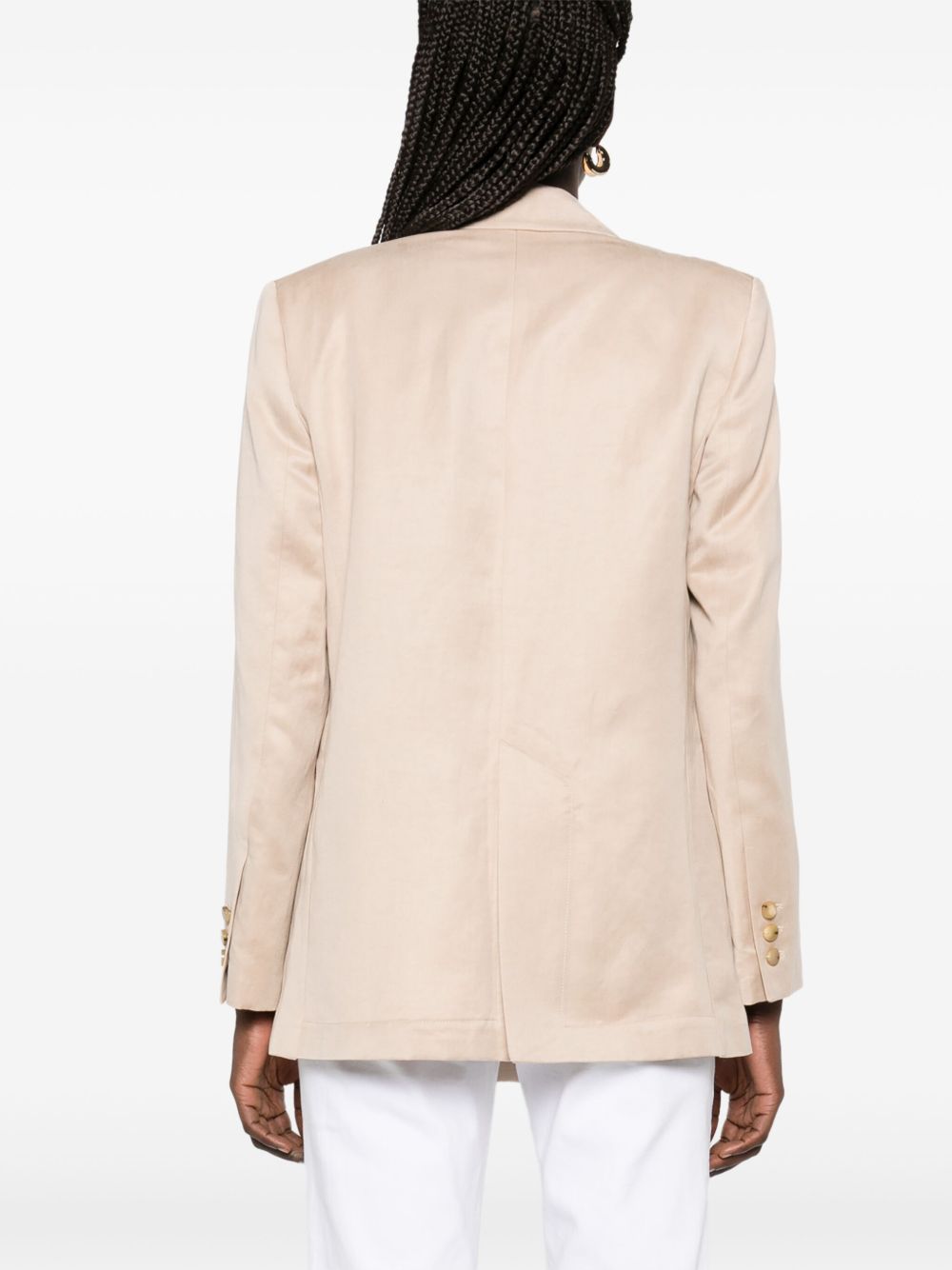 Alysi Double Breasted Jacket Beige