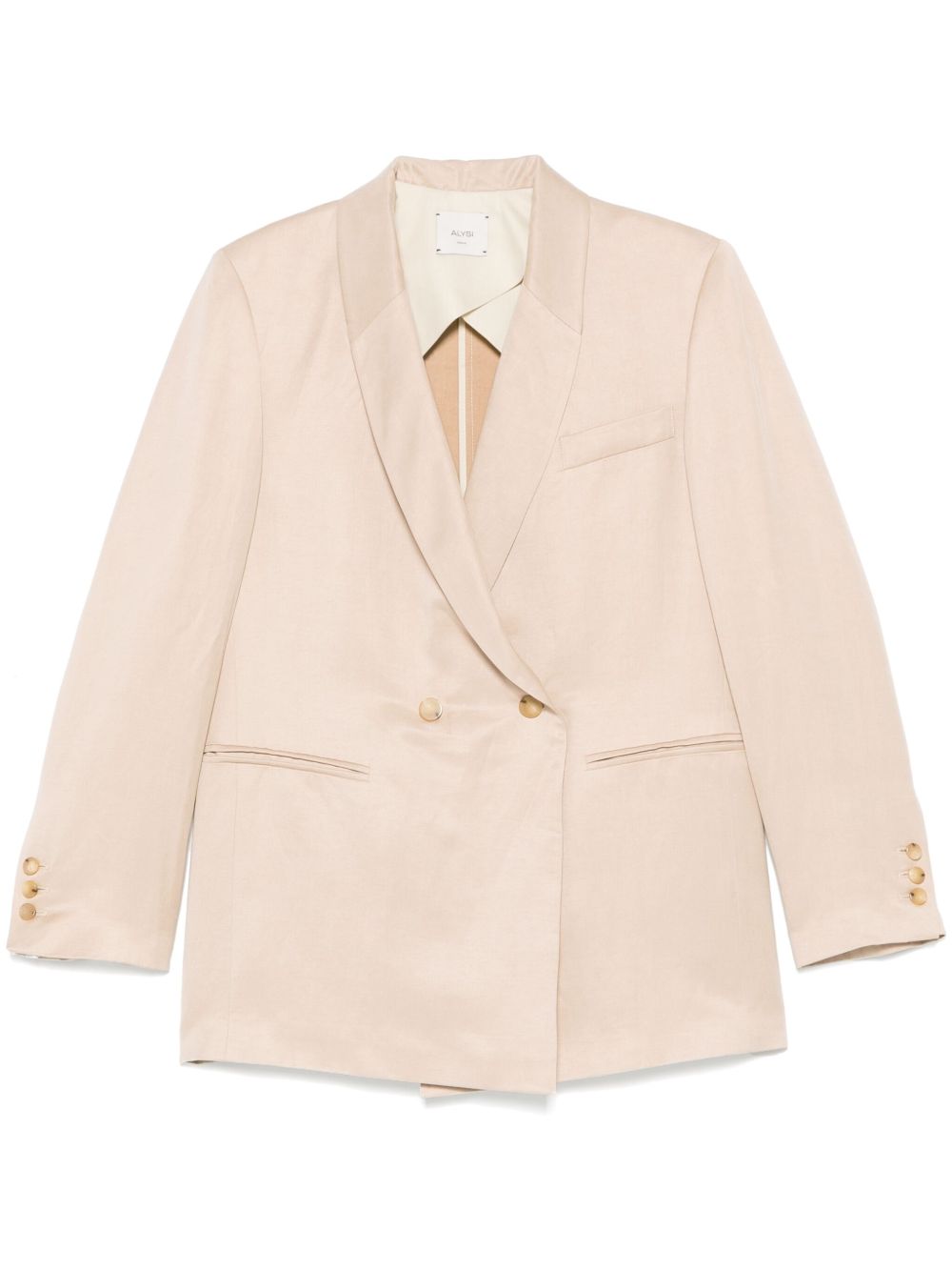 Alysi Double Breasted Jacket Beige