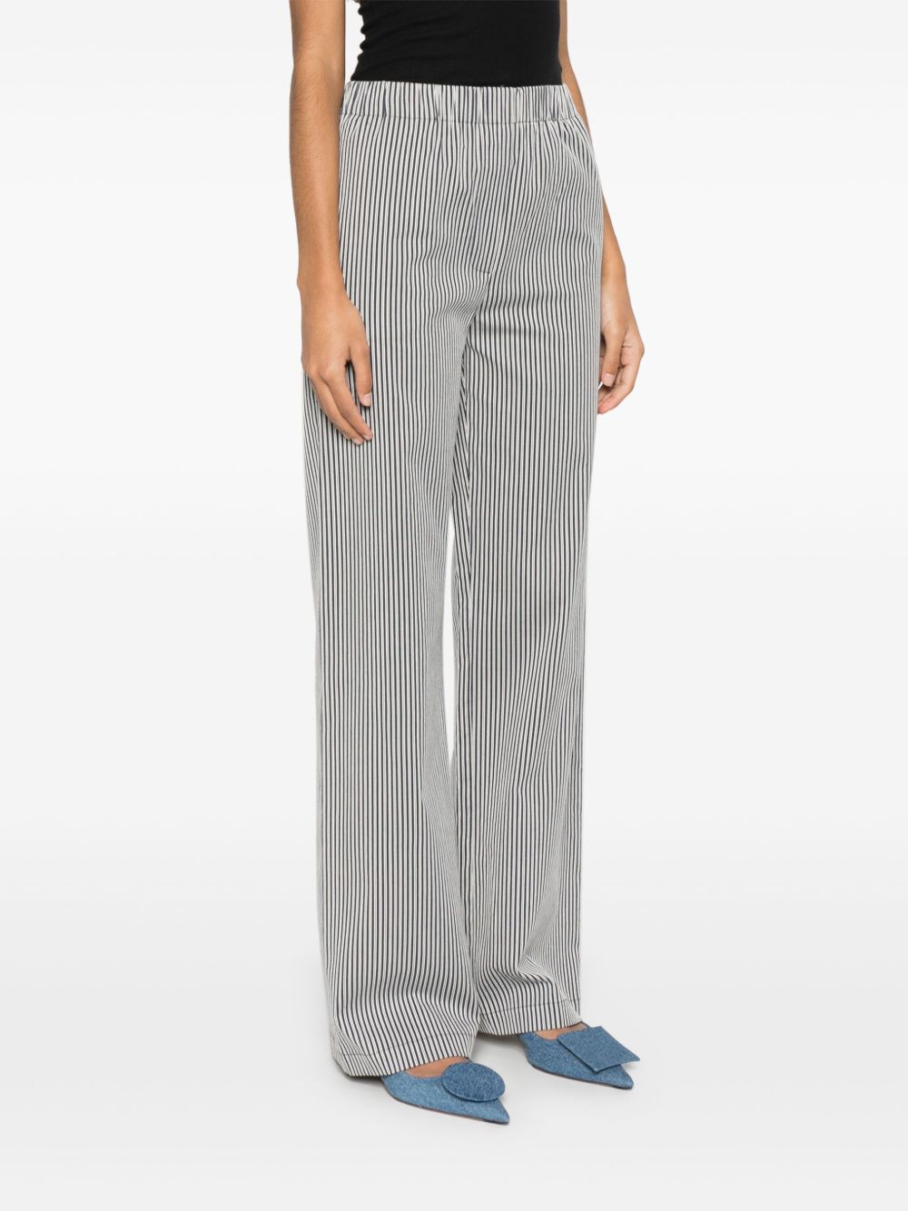 Alysi Striped Trousers In Blue