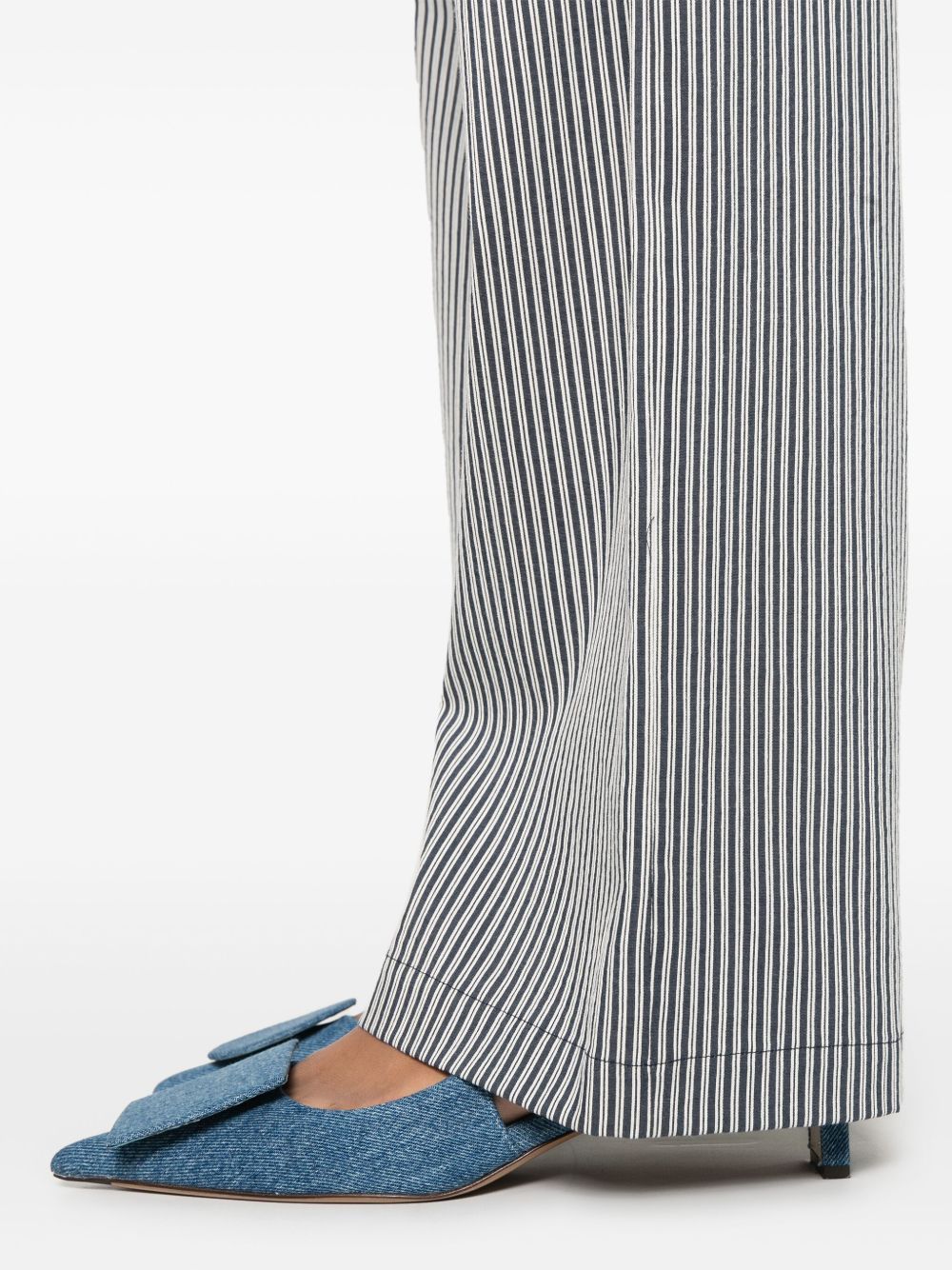 Alysi Striped Trousers In Blue