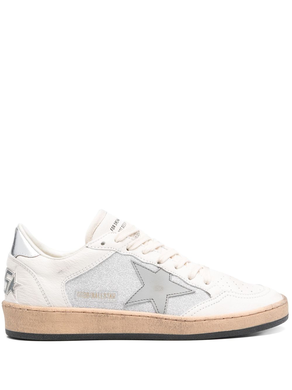 Golden Goose Ball Star Sneakers Silver