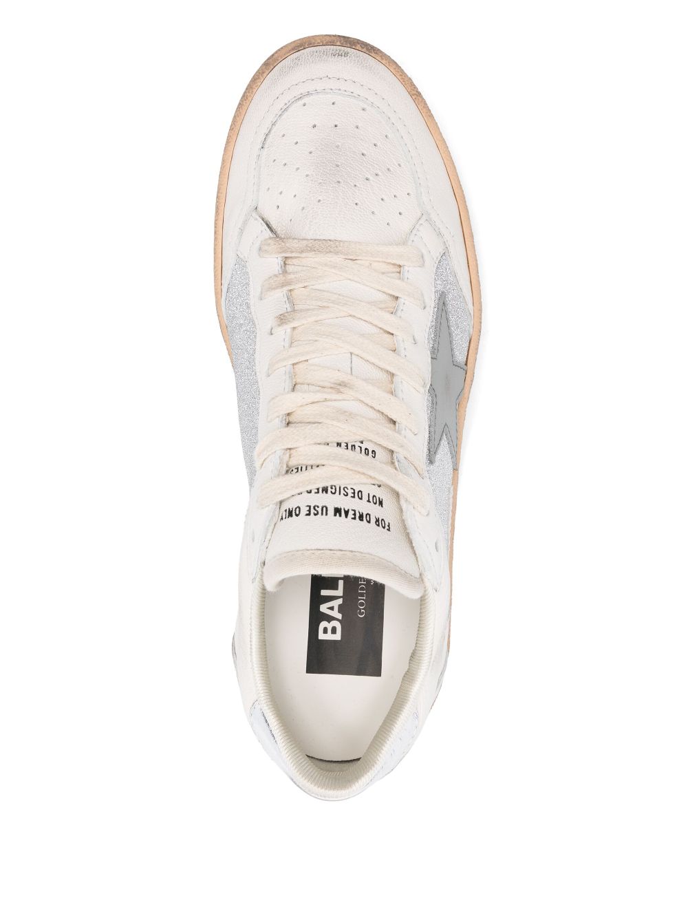 Golden Goose Ball Star Sneakers Silver