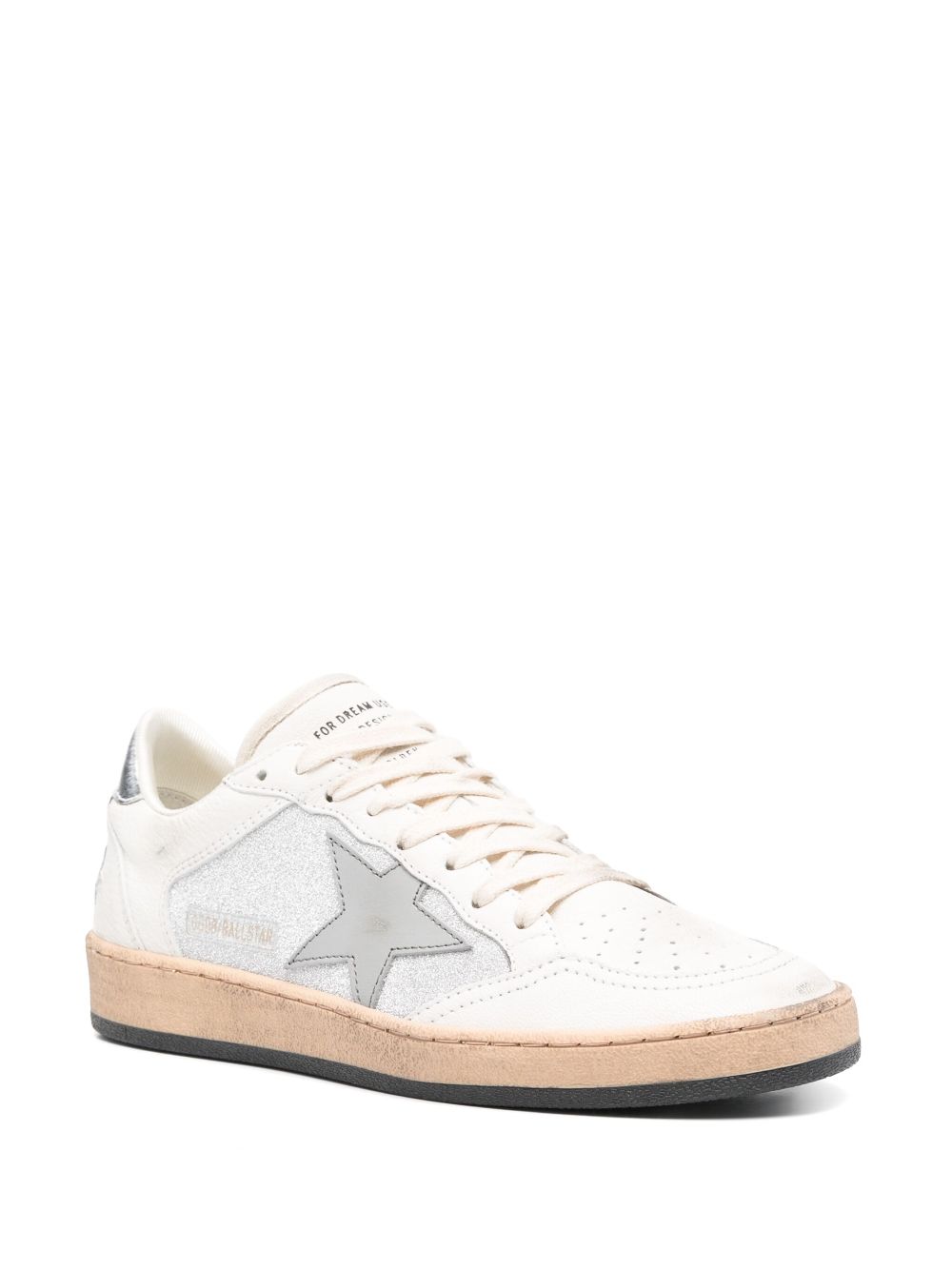 Golden Goose Ball Star Sneakers Silver