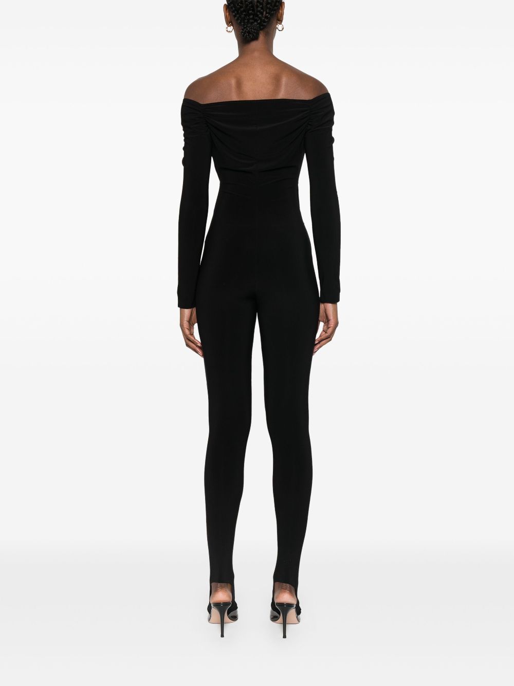 Norma Kamali Off-shoulder Jumpsuit Black