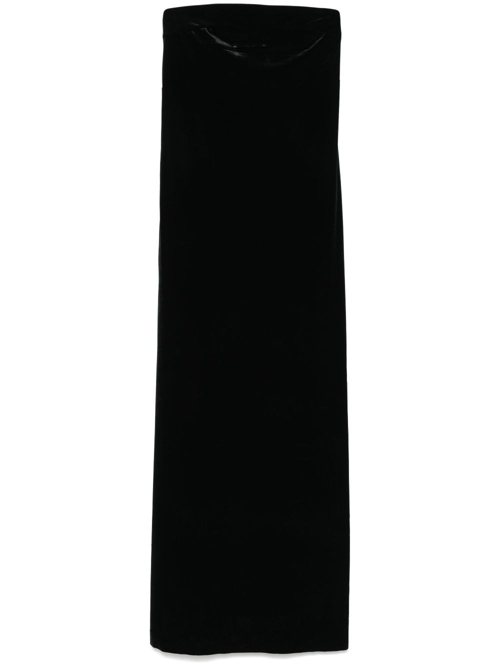 Norma Kamali Strapless Long Dress Black