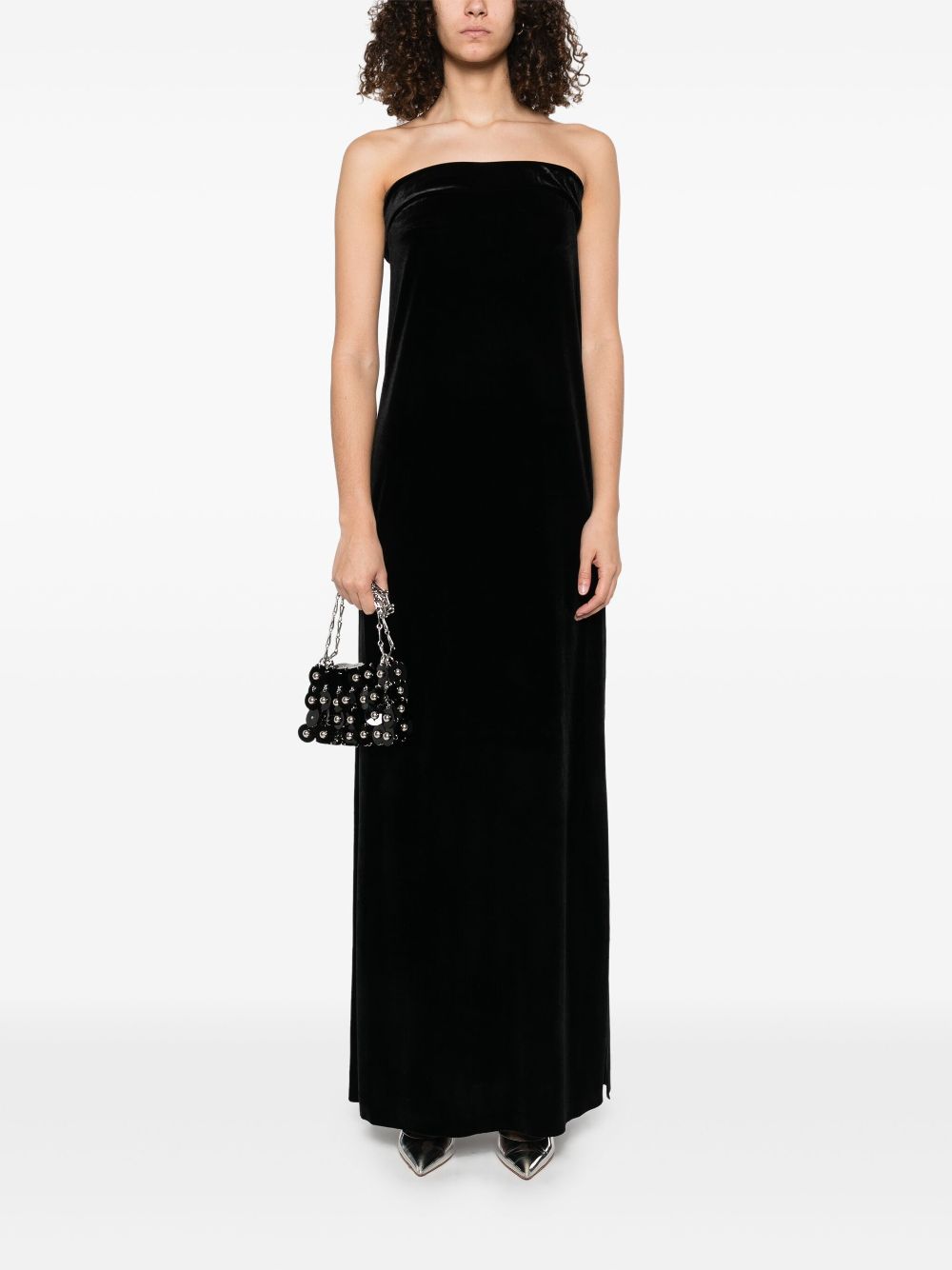 Norma Kamali Strapless Long Dress Black