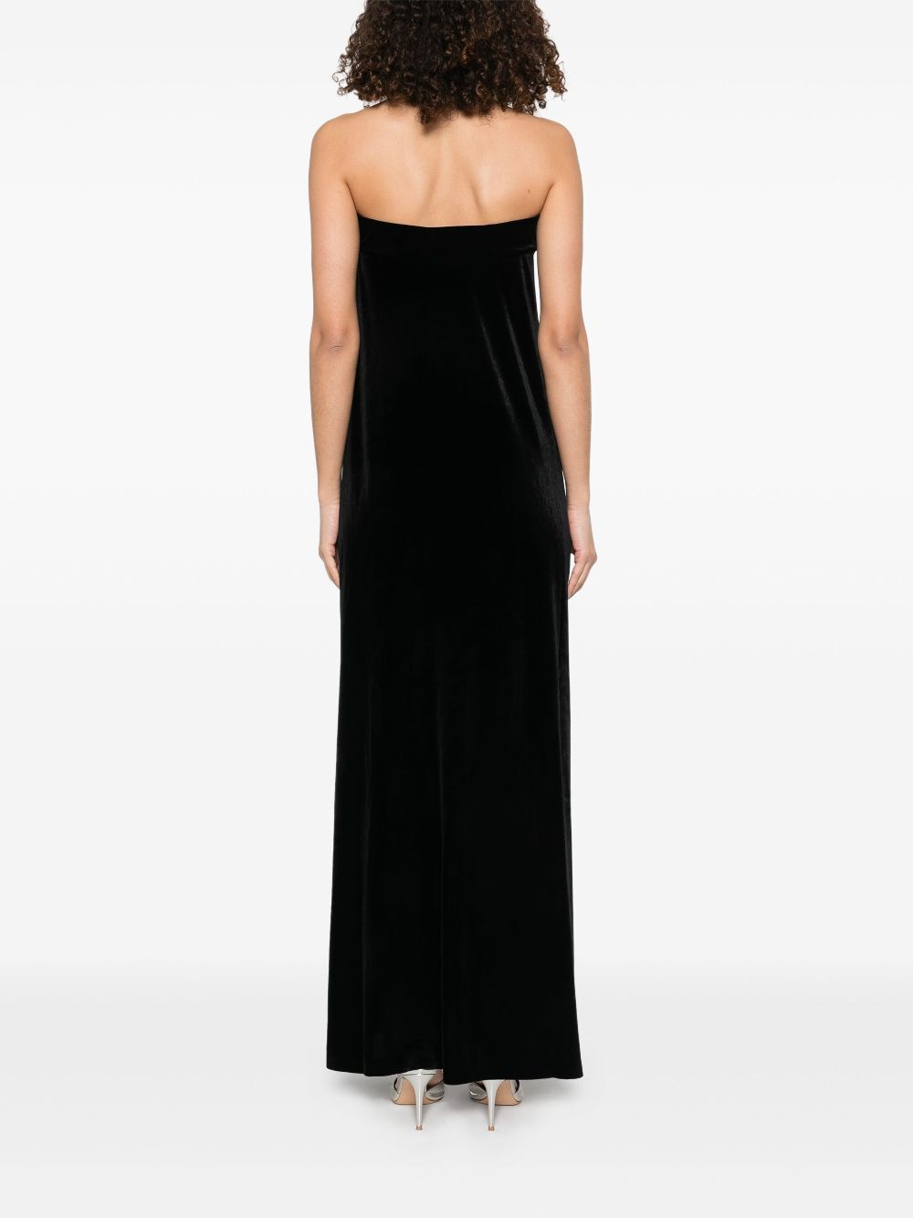 Norma Kamali Strapless Long Dress Black