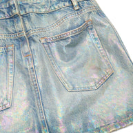 Acne Studios Coated Denim Dress Blue