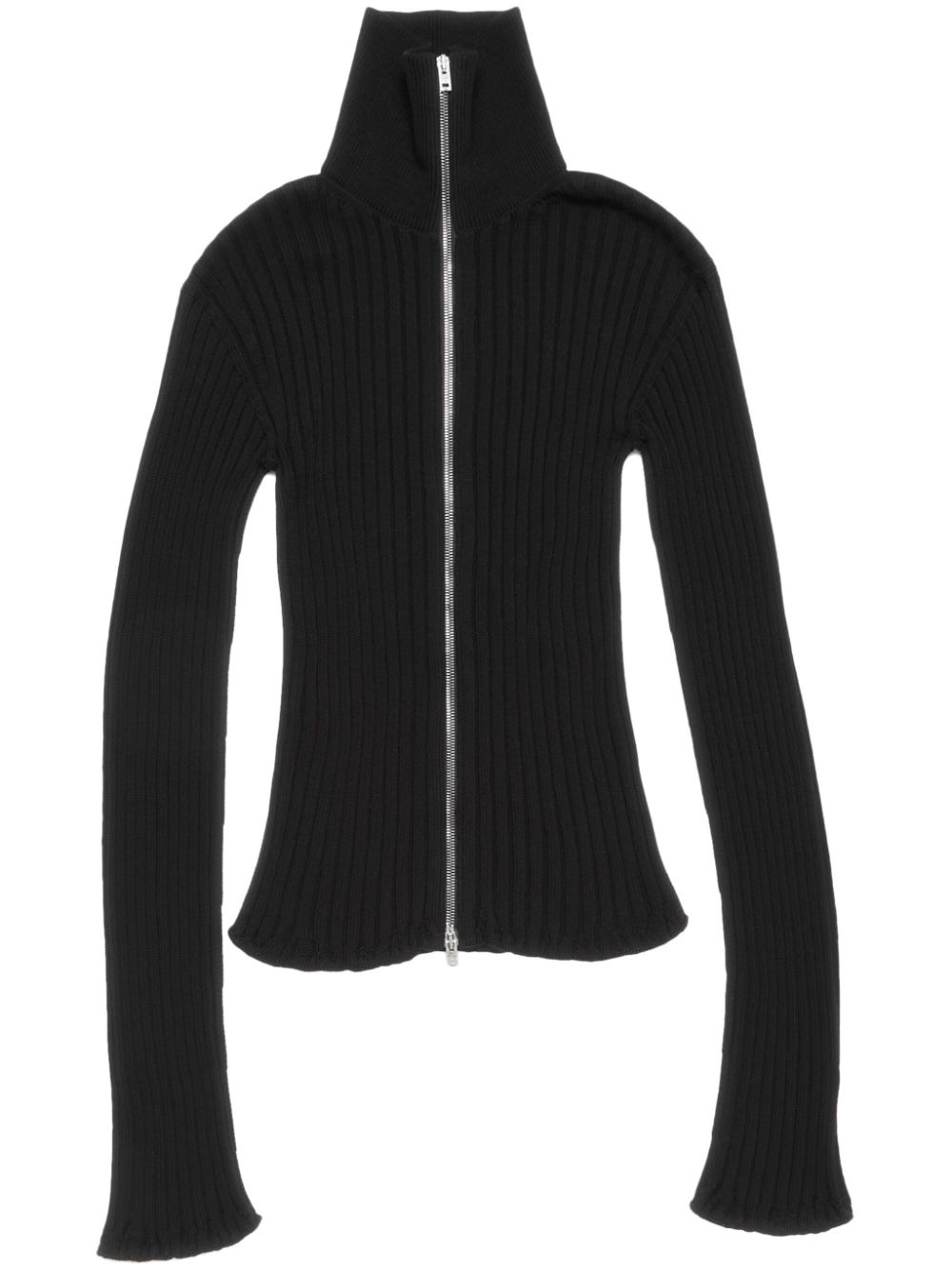 Acne Studios Zip Up Cardigan Black