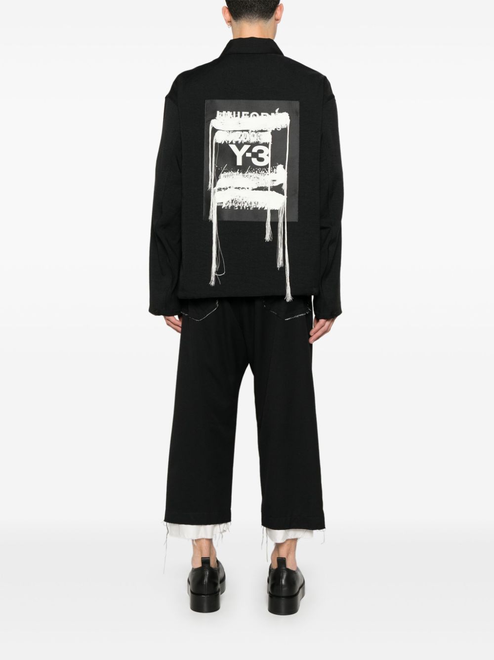 Y-3 Coats Sport Uniform Patch Coach Jacket Black