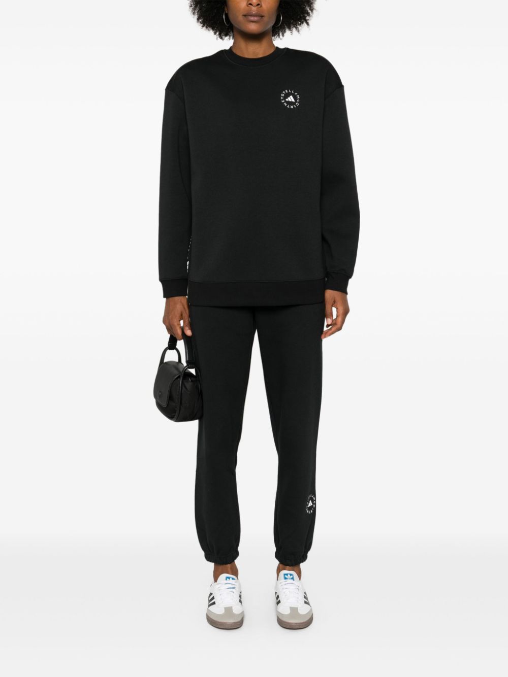 Adidas By Stella McCartney Organic Cotton Joggers In Black