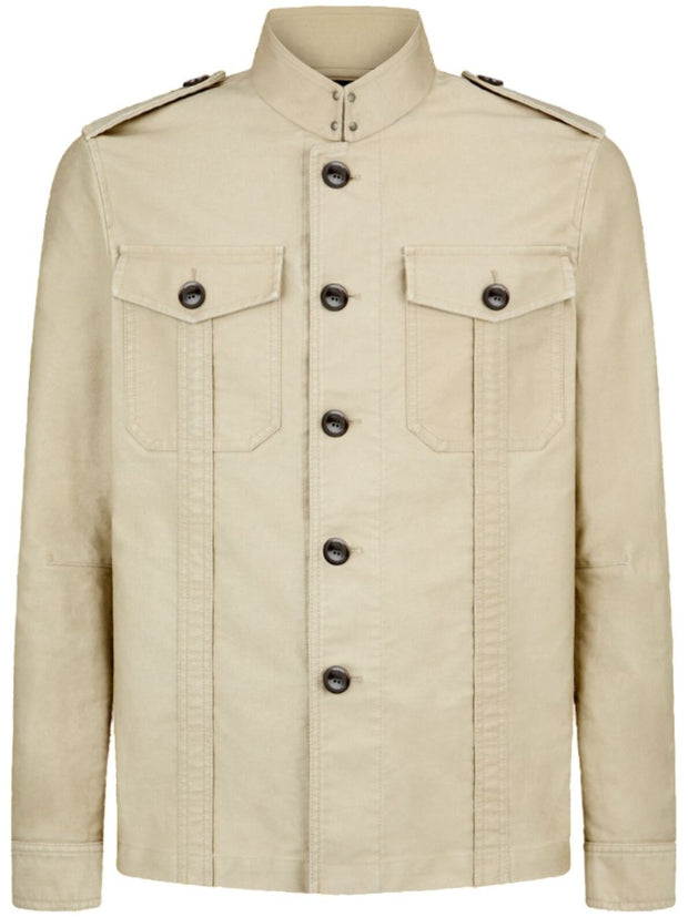 Tom Ford Cotton Overshirt Jacket - Beige