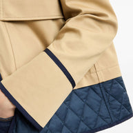 Fay Stretch Gabardine Caban Jacket - Beige