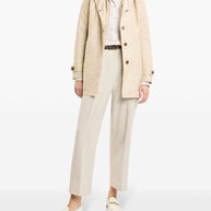 Fay Popeline Morning Coat - Beige