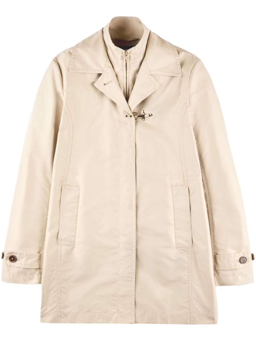 Fay Popeline Morning Coat - Beige