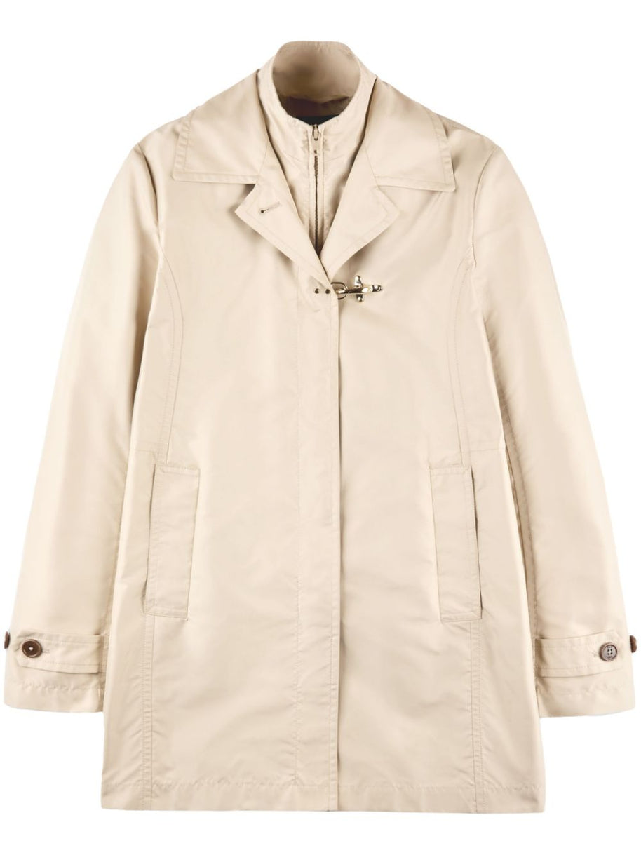 Fay Popeline Morning Coat - Beige