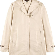Fay Popeline Morning Coat - Beige