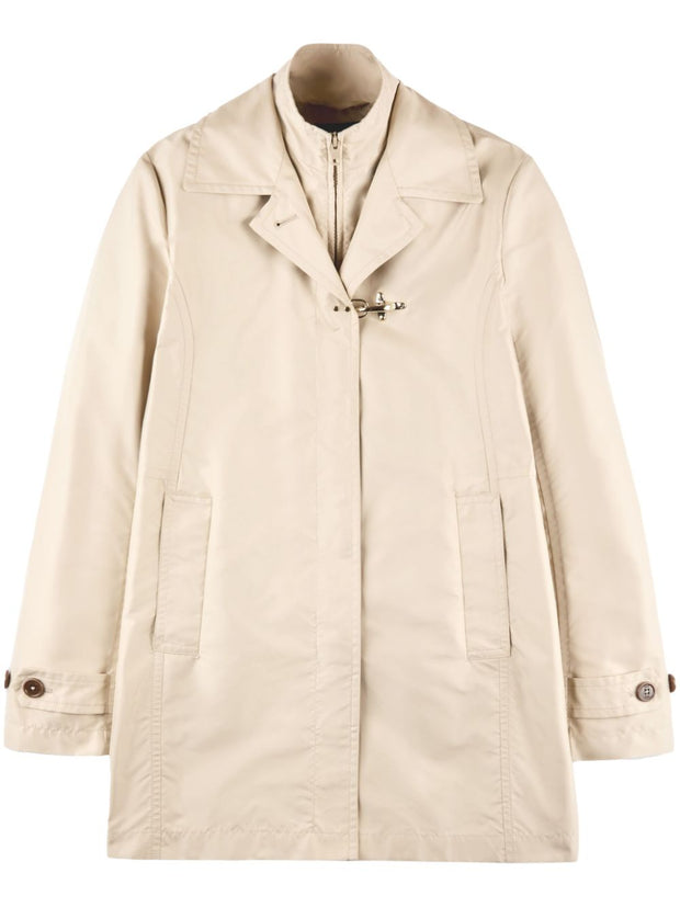 Fay Popeline Morning Coat - Beige