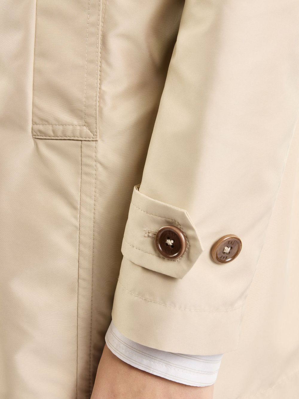 Fay Popeline Morning Coat - Beige