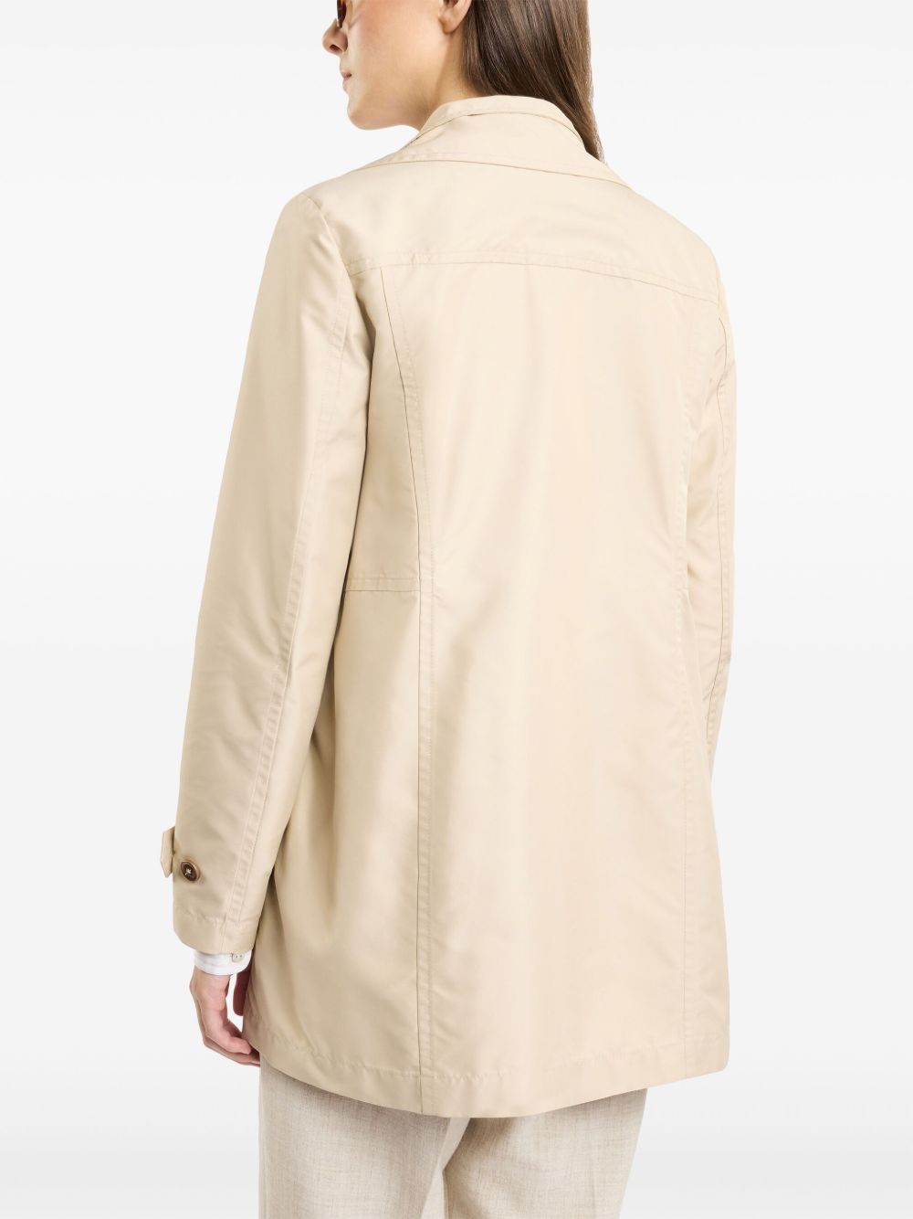 Fay Popeline Morning Coat - Beige