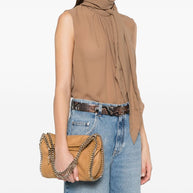 Stella McCartney Brown Falabella Mini Tote Bag