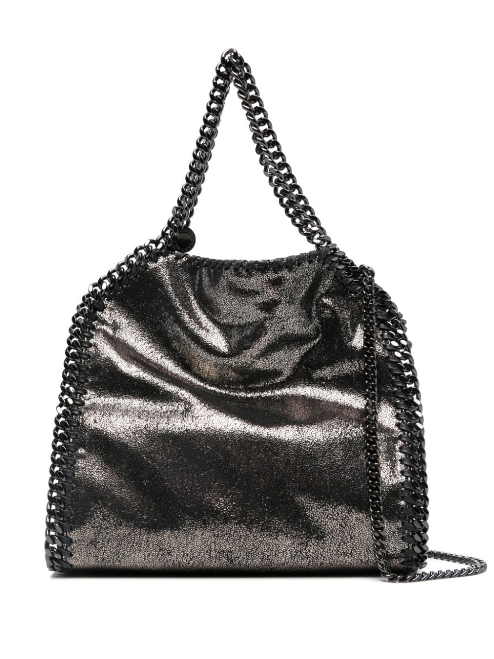 Stella McCartney Silver Falabella Mini Metallic Tote Bag