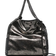 Stella McCartney Silver Falabella Mini Metallic Tote Bag