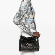 Stella McCartney Silver Falabella Mini Metallic Tote Bag
