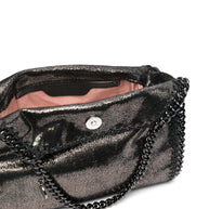Stella McCartney Silver Falabella Mini Metallic Tote Bag