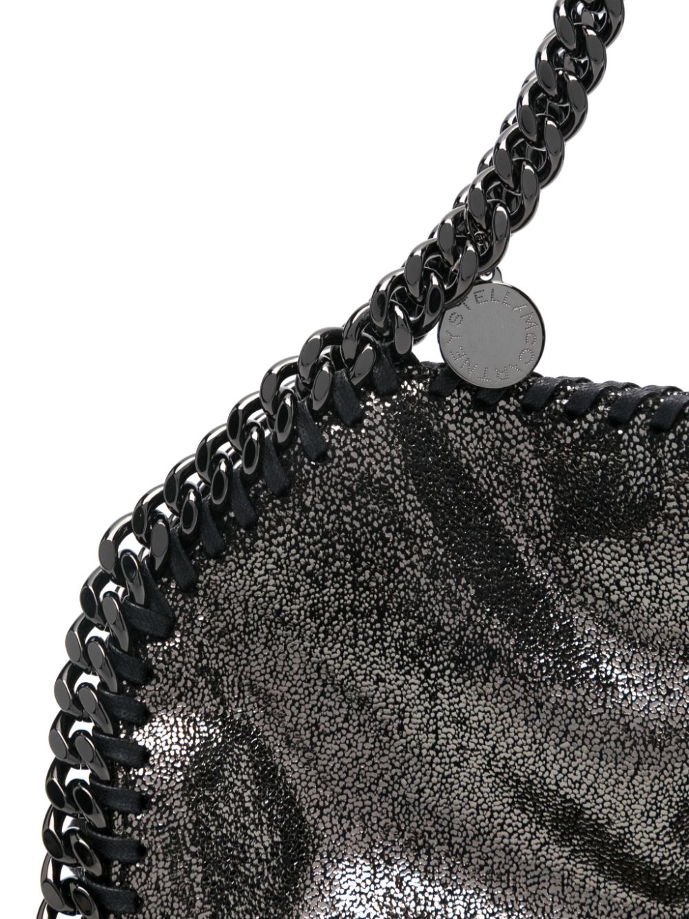 Stella McCartney Silver Falabella Mini Metallic Tote Bag