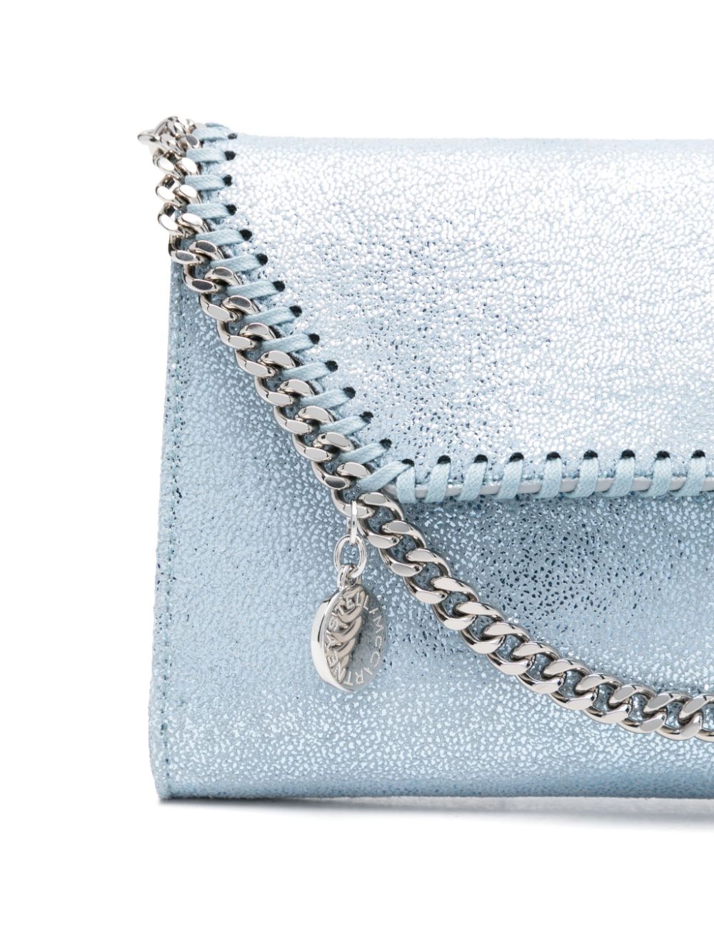 Stella McCartney Blue Falabella Wallet Crossbody Bag