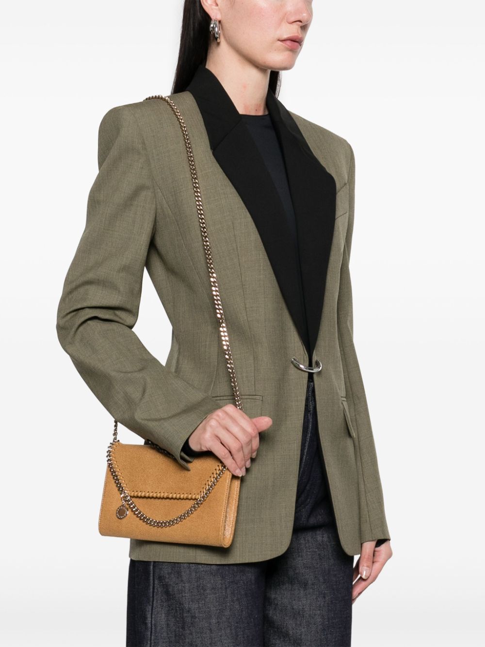 Stella McCartney Beige Falabella Wallet Crossbody Bag