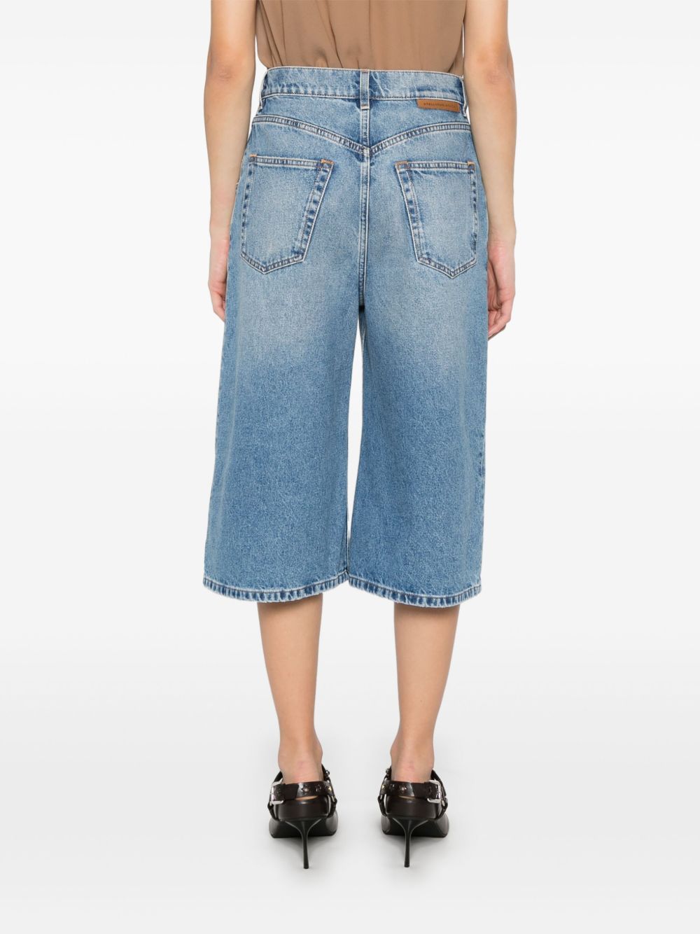 Stella McCartney Blue Denim Shorts