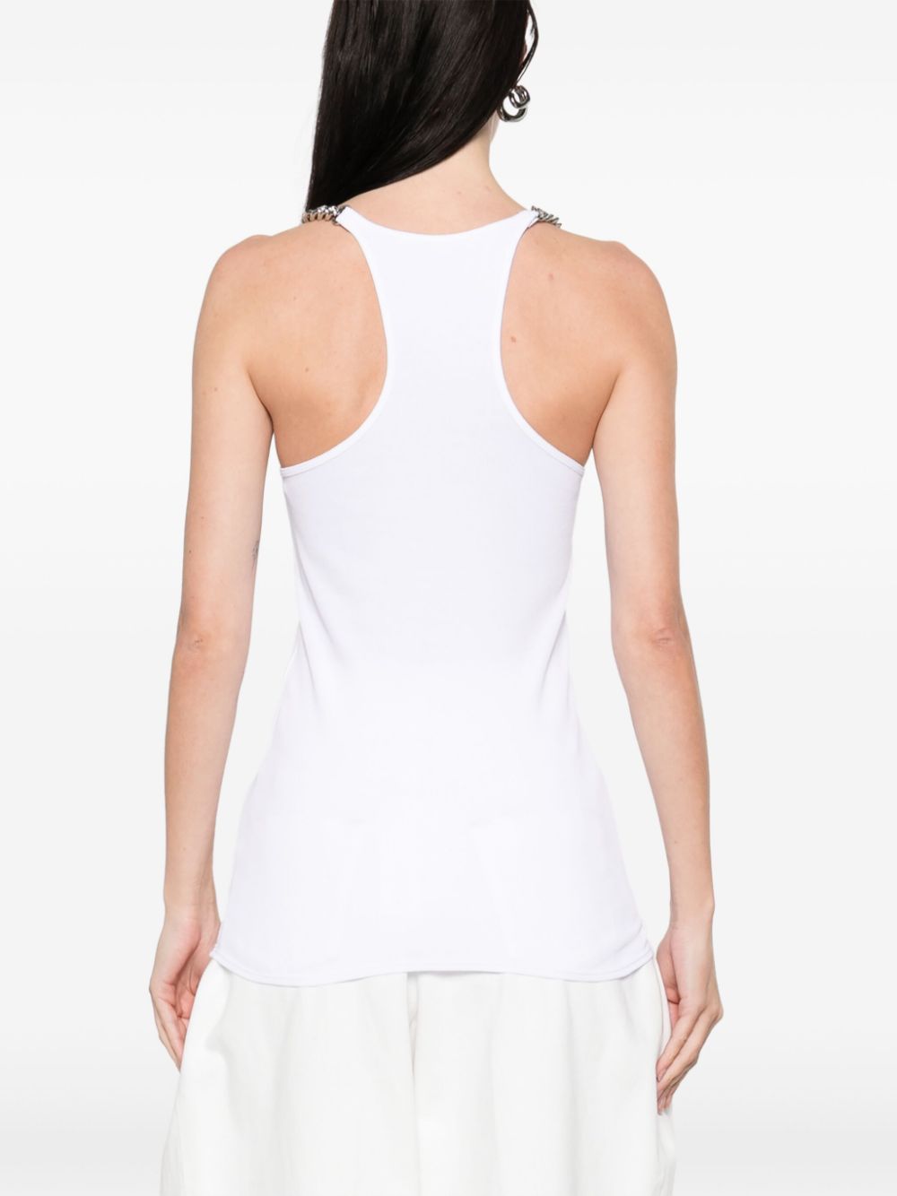 Stella McCartney White Chainlink Tank Top