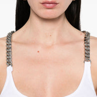 Stella McCartney White Chainlink Tank Top