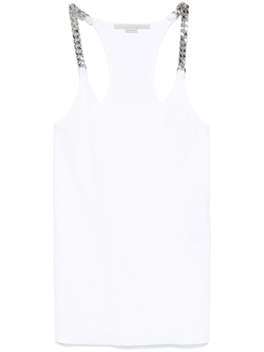 Stella McCartney White Chainlink Tank Top
