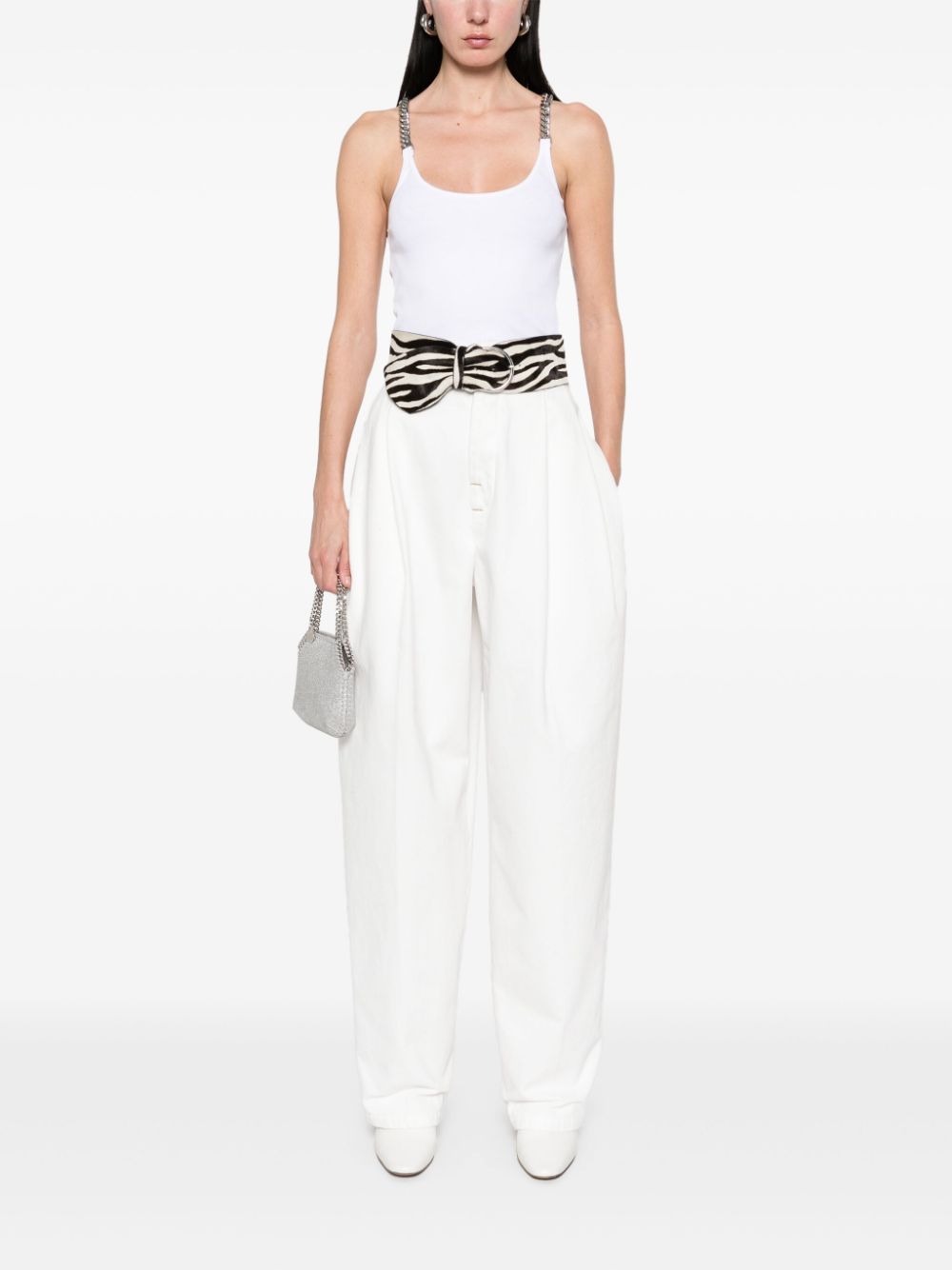 Stella McCartney White Chainlink Tank Top