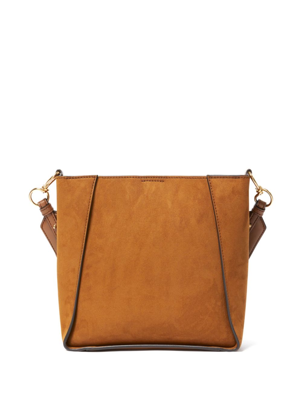 Stella McCartney Leather Brown Logo Crossbody Bag