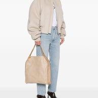 Stella McCartney Beige Falabella Large Shoulder Tote Bag