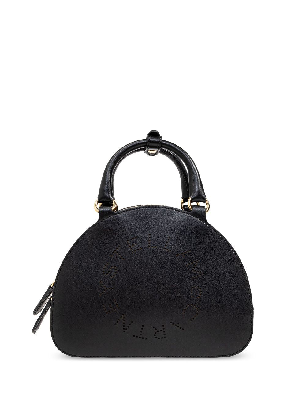 Stella McCartney Black Logo Top Handle Crossbody Bag